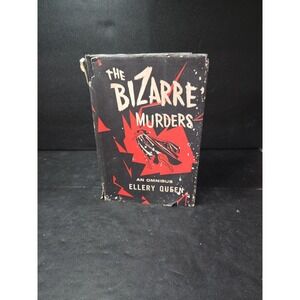 The Bizarre Murders by Ellery Queen, Omnibus Book Club Edition Mystery Thriller